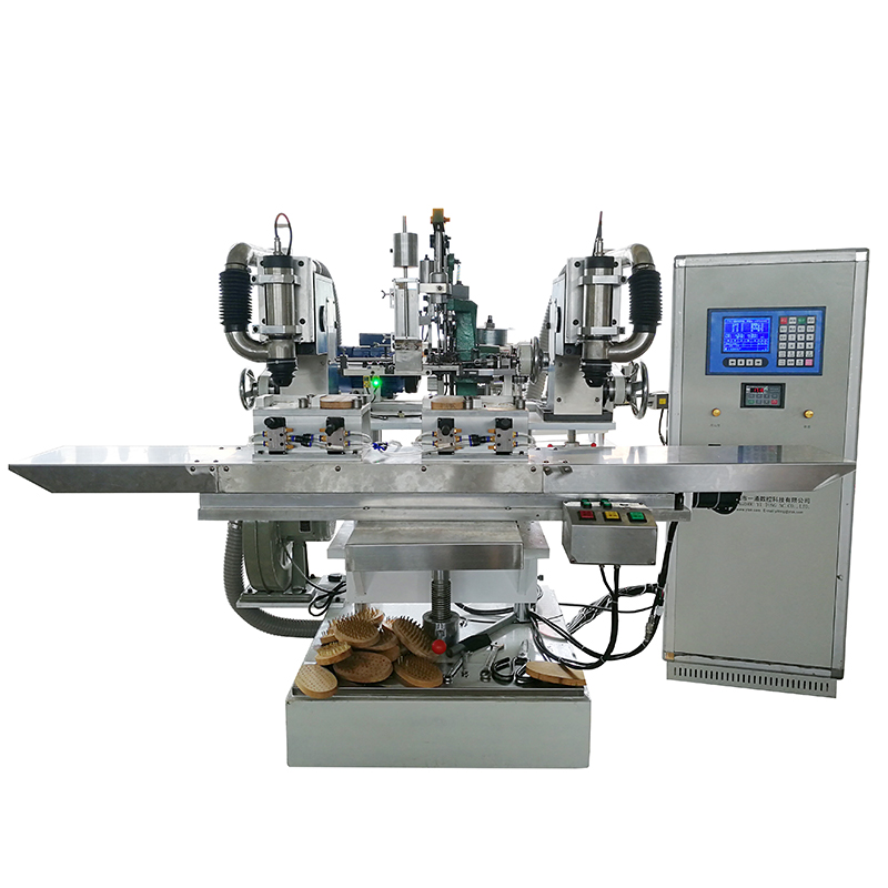 Drilling and tufting machine for cooper wire brush